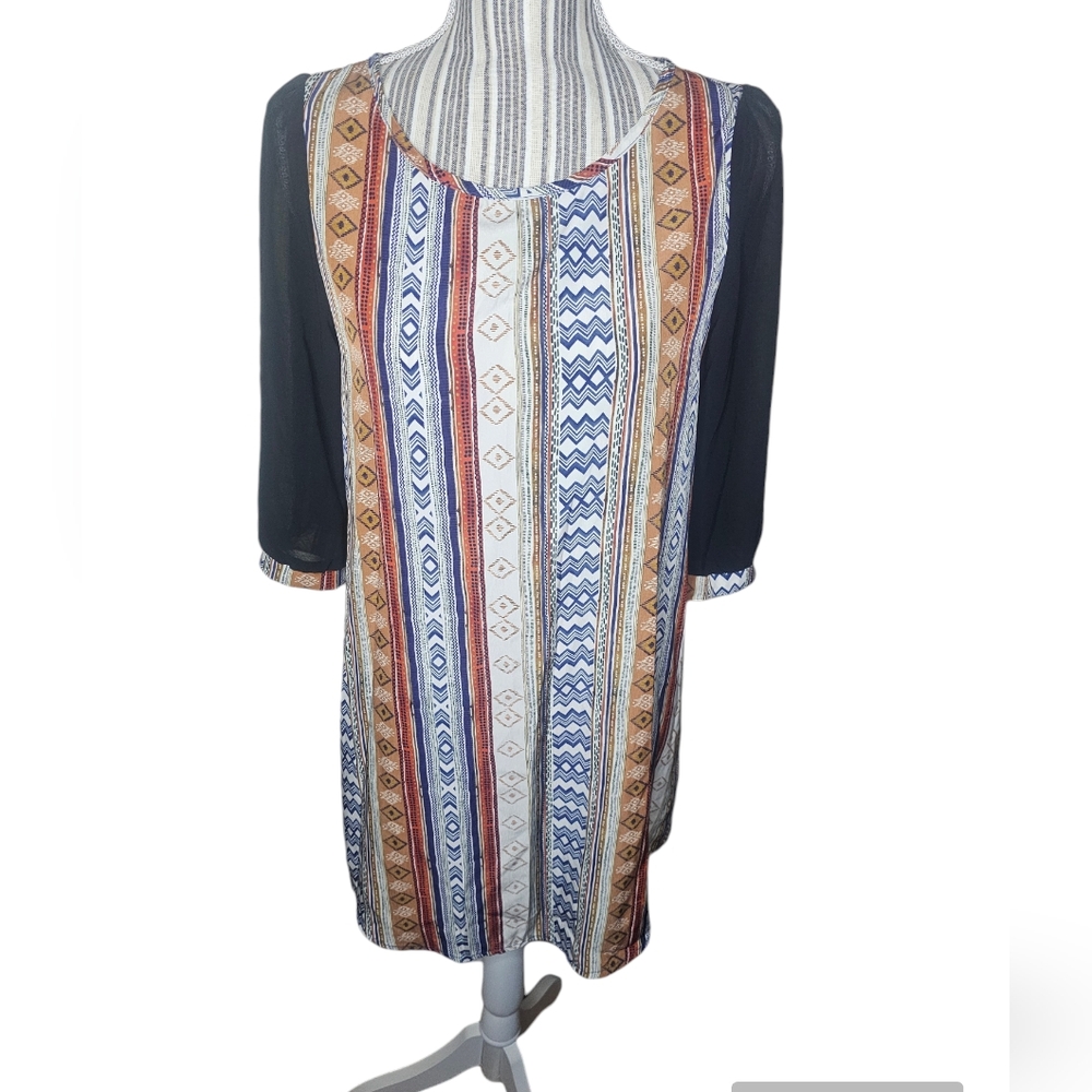 Love Couture women's cream/black multicolour  dress size S